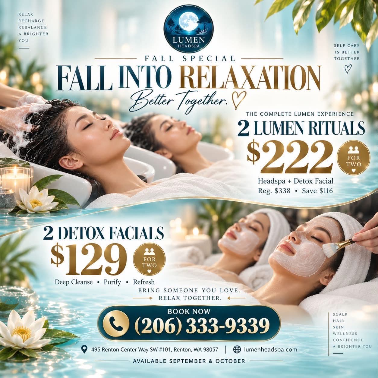 Lumen Headspa Fall into Relaxation Special Promotion
